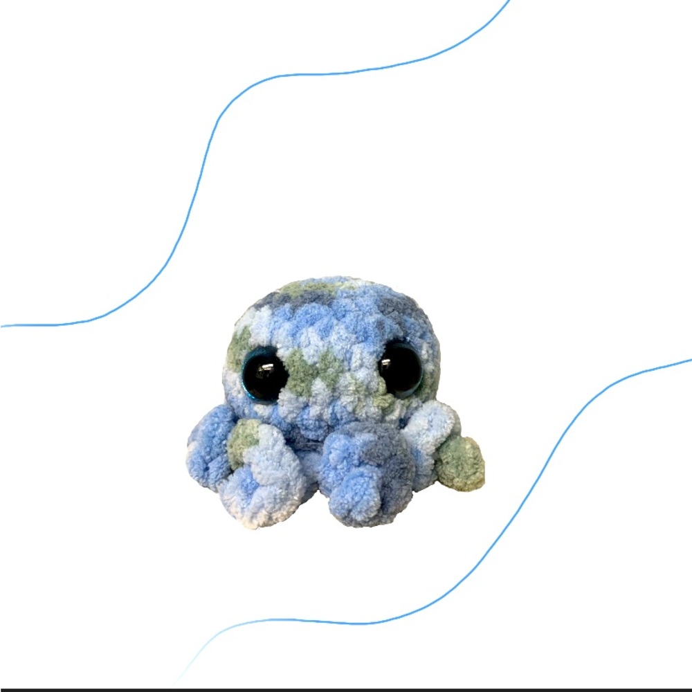 Hand made crochet octopus